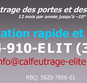 calfeutrage Laval montreal